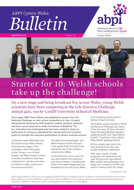 ABPI Cymru Wales Winter Bulletin 2019